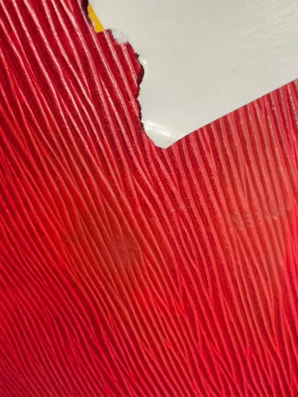 Louis Vuitton Used Lux Speedy Eppy 35 Inch Red 3400 R Crease In Frnt Minor Rub♥️ - Picture 2 of 7